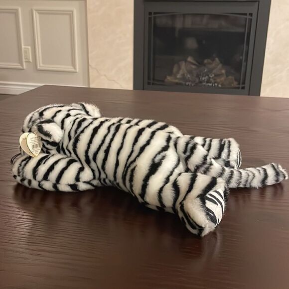 2000 Ty Beanie Buddy Blizzard the White Tiger Excellent Condition 18” Vintage - Picture 6 of 10